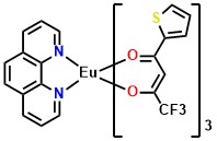 Eu(TTA)3phen, Tris[4,4,4-trifluoro-1-(2-thienyl)-1,3-butanedionato]phenanthroline europium(III)