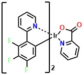 Ir(tfpd)2pic, Bis(3,4,5-trifluoro-2-(2-pyridyl)phenyl-(2-carboxypyridyl)iridium(III)
