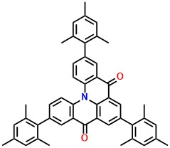 Mes3DiKTa, 3,7,11-Trimesitylquinolino[3,2,1-de]acridine-5,9-dione