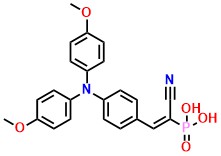 MPA-CPA, (2-(4-(Bis(4-methoxyphenyl)amino)phenyl)-1-cyanovinyl)phosphonic acid
