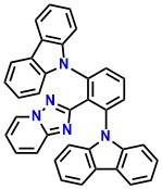 o-CzTP, 9,9'-(2-([1,2,4]Triazolo[1,5-a]pyridin-2-yl)-1,3-phenylene)bis(9H-carbazole)
