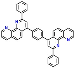 p-bPPhenB, 1,4-Bis(2-phenyl-1,10-phenanthrolin-4-yl)benzene