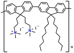 PFN-diiodine salt, Poly{[(9,9-bis[3-(trimethylammonium)propyl-2,7-fluorene)]-alt-2,7-(9,9-dioctylfluorene)}diiodide