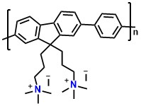 PFN-FP-I, Poly[(9,9-bis(3'-(N,N-trimethylamino)propyl)-2,7-fluorene)-alt-1,4-phenylene]diiodide