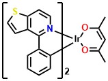 PO-01, Bis(4-phenylthieno[3,2-c]pyridinato-N,C2') (acetylacetonate) iridium(III)