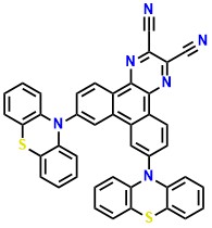 PTZ-DCPP, 7,10-Di(10H-phenothiazin-10-yl)dibenzo[f,h]quinoxaline-2,3-dicarbonitrile