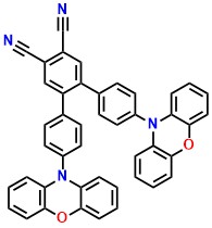 Px-VPN, 4,4''-Di-10H-phenoxazin-10-yl[1,1':2',1''-terphenyl]-4',5'-dicarbonitrile