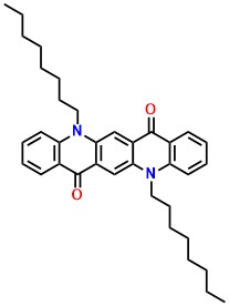 QA-C8, 5,12-Dioctylquinolino[2,3-b]acridine-7,14(5H,12H)-dione