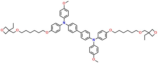 QUPD, N4,N4'-Bis(4-(6-((3-ethyloxetan-3-yl)methoxy)hexyloxy)phenyl)-N4,N4'-bis(4-methoxyphenyl)biphenyl-4,4'-diamine