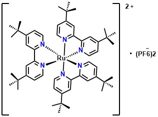 Ru(dtb-bpy)3‧2(PF6), Tris[4,4'-di-tert -butyl-(2,2')-bipyridine]ruthenium(III)complex