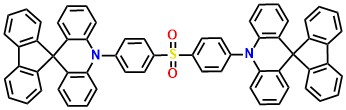SpiroAC-DPS, "10,10’’-(Sulfonyldi-4,1- phenylene)bis[spiro [acridine-9(10H),9’-[9H] fluorene]]"