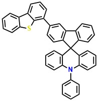 STDBT-4, 3'-(Dibenzo[b,d]thiophen-4-yl)-10-phenyl-10H-spiro[acridine-9,9'-fluorene]