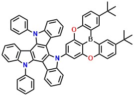 TDBA-DI, 5-(2,12-Di-tert-butyl-5,9-dioxa-13b-boranaphtho[3,2,1-de]anthracen-7-yl)-10,15-diphenyl-10,15-dihydro-5H-diindolo[3,2-a:3',2'-c]carbazole