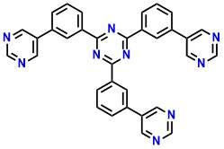 TPM-TAZ, 2,4,6-Tris(3-(pyrimidin-5-yl)phenyl)-1,3,5-triazine