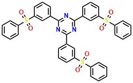 TRZ-3SO2, "2,4,6-Tris(3-(phenylsulfonyl) phenyl)-1,3,5-triazine"