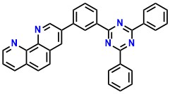 TRZ-m-Phen, 3-(3-(4,6-Diphenyl-1,3,5-triazin-2-yl)phenyl)-1,10-phenanthroline