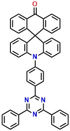 TRZ-p-ACRSA, 10-(4-(4,6-Diphenyl-1,3,5-triazin-2-yl)phenyl)-10H,10'H-spiro[acridine-9,9'-anthracen]-10'-one