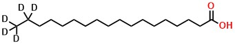Octadecanoic-17,17,18,18,18-d₅ Acid