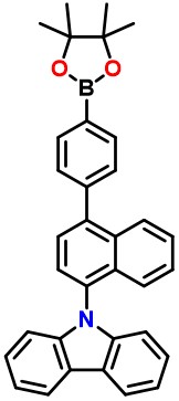 9-(4-(4-(4,4,5,5-tetramethyl-1,3,2-dioxaborolan-2-yl)phenyl)naphthalen-1-yl)-9H-carbazole