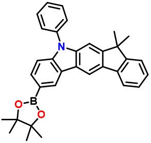 Indeno[2,1-b]carbazole, 5,7-dihydro-7,7-dimethyl-5-phenyl-2-(4,4,5,5-tetramethyl-1,3,2-dioxaborolan-2-yl)