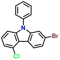 9H-Carbazole, 2-bromo-5-chloro-9-phenyl