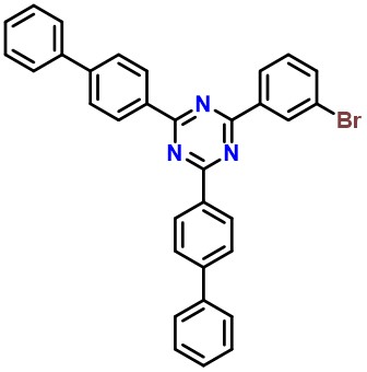 2,4-di([1,1'-biphenyl]-4-yl)-6-(3-bromophenyl)-1,3,5-triazine