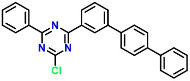 2-([1,1',4',1''-Terphenyl]-3-yl)-4-chloro-6-phenyl-1,3,5-triazine