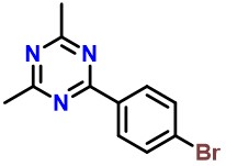2-(4-bromophenyl)-4,6-dimethyl-1,3,5-triazine