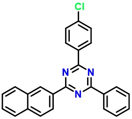 1,3,5-Triazine, 2-(4-chlorophenyl)-4-(2-naphthalenyl)-6-phenyl