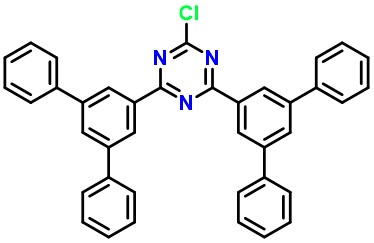 2,4-di([1,1':3',1''-terphenyl]-5'-yl)-6-chloro-1,3,5-triazine