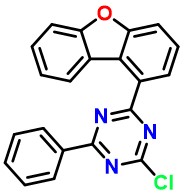 2-Chloro-4-(1-dibenzofuranyl)-6-phenyl-1,3,5-triazine