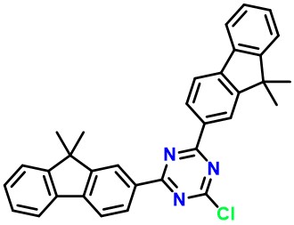 2-chloro-4,6-bis(9,9-dimethyl-9H-fluoren-2yl)-1,3,5-Triazine
