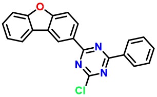 2-chloro-4-(dibenzo[b,d]furan-2-yl)-6-phenyl-1,3,5-triazine