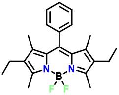2,8-diethyl-5,5-difluoro-1,3,7,9-tetramethyl-10-phenyl-5H-4l4,5l4-dipyrrolo[1,2-c:2',1'-f][1,3,2]diazaborinine BDP-1