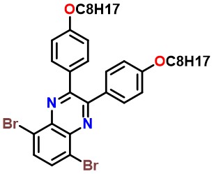 5,8-dibromo-2,3-bis(4-(octyloxy)phenyl)quinoxaline