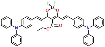 1 Ethyl 4,6-bis((E)-4-(diphenylamino)styryl)-2,2-difluoro-4H-1,3,2l4-dioxaborinine-5-carboxylate