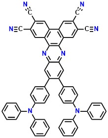 TPA-PZTCN 11,12-bis(4-(diphenylamino)phenyl)dibenzo[a,c]phenazine-2,3,6,7-tetracarbonitrile